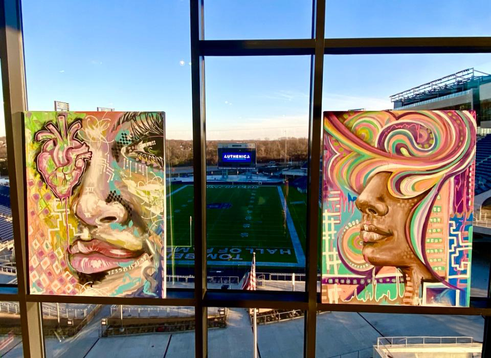 Live Painting at the NFL Hall of Fame